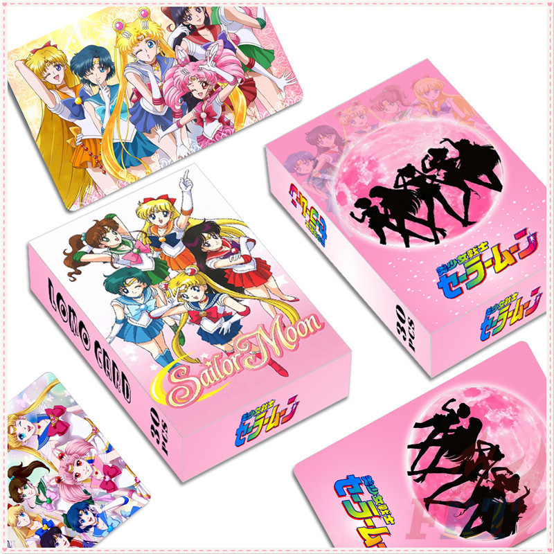 ❤ การ์ดโลโม่เซเลอร์มูน Series 02 สองด้าน จํานวน 30 ชิ้น ต่อกล่อง ❤ โปสการ์ด ขนาดเล็ก 5.6 ซม. * 8.8 ซม. สําหรับสะสมโฟโต้การ์ด