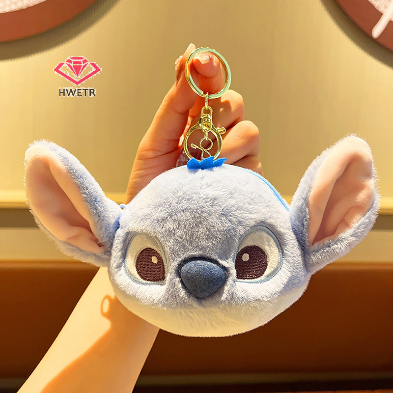 Hwetr พวงกุญแจ จี้ตุ๊กตาการ์ตูน Stitch น่ารัก สําหรับห้อยกระเป๋า
