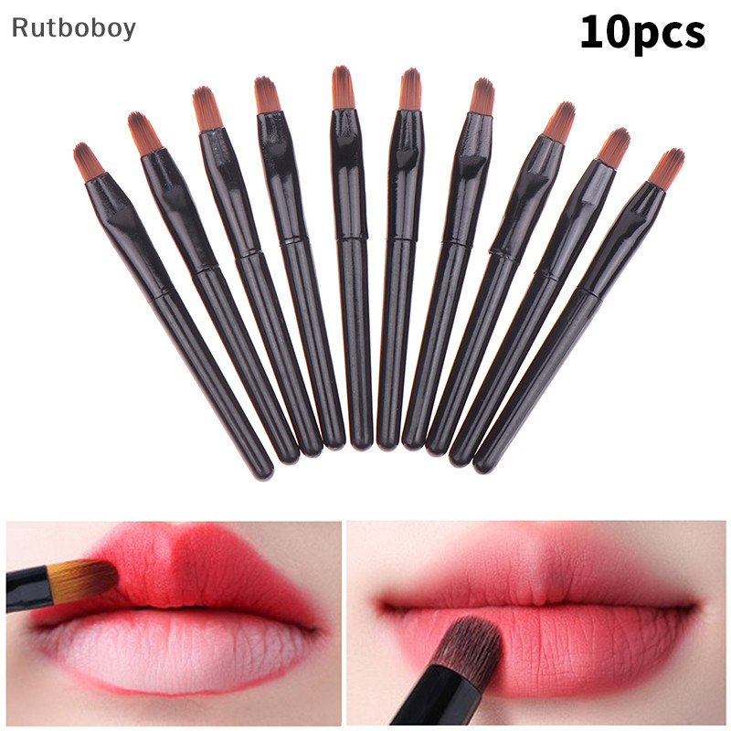 [Rut] 10 ชิ้น / เซต แปรงทาลิปกลอส แบบใช้แล้วทิ้ง ไม้กายสิทธิ์ เครื่องสําอาง เครื่องมือความงาม ลิปไลเนอร์ แปรงทาปาก เครื่องมือแต่งหน้า COD