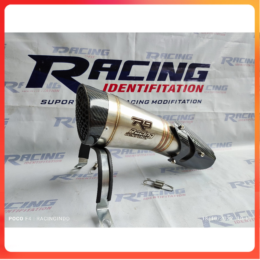 Slinser Exhaust r9 h2 ss Shield inlet 50mm มอเตอร์ไซค์ทั้งหมดสามารถใช้