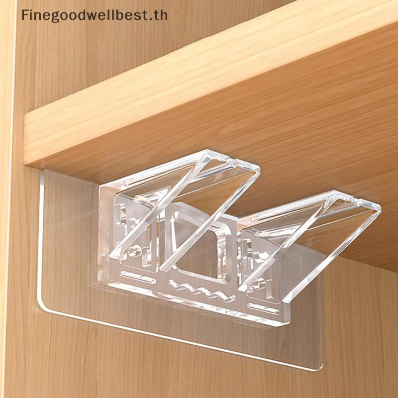 Fbth ขายดี คลิปหมุดยึดชั้นวางของ แบบติดผนัง สําหรับห้องครัว ห้องนอน ตู้เสื้อผ้า 1 ชิ้น