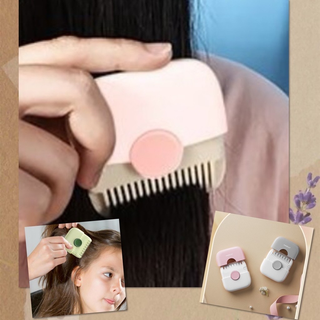 😋 หวีหมออ้อย หวีซอยผม หวีสไลด์ ตัดผม แต่งขน โกนหมออ้อย หน้าม้า พกพาสะดวก เกรดพรีเมี่ยม 😋