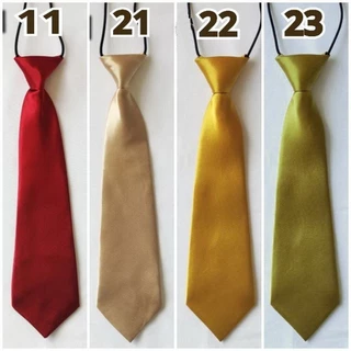 Bas2015- Bas-ไทท์ เนคไทท์สำเร็จเด็กชายสีพื้นแบบเงา มีหลายสี สายยืดได้เยอะ (ส่วนที่กว้างสุด6.25xยาว28ซม.) ใช้กับชุดไซส...