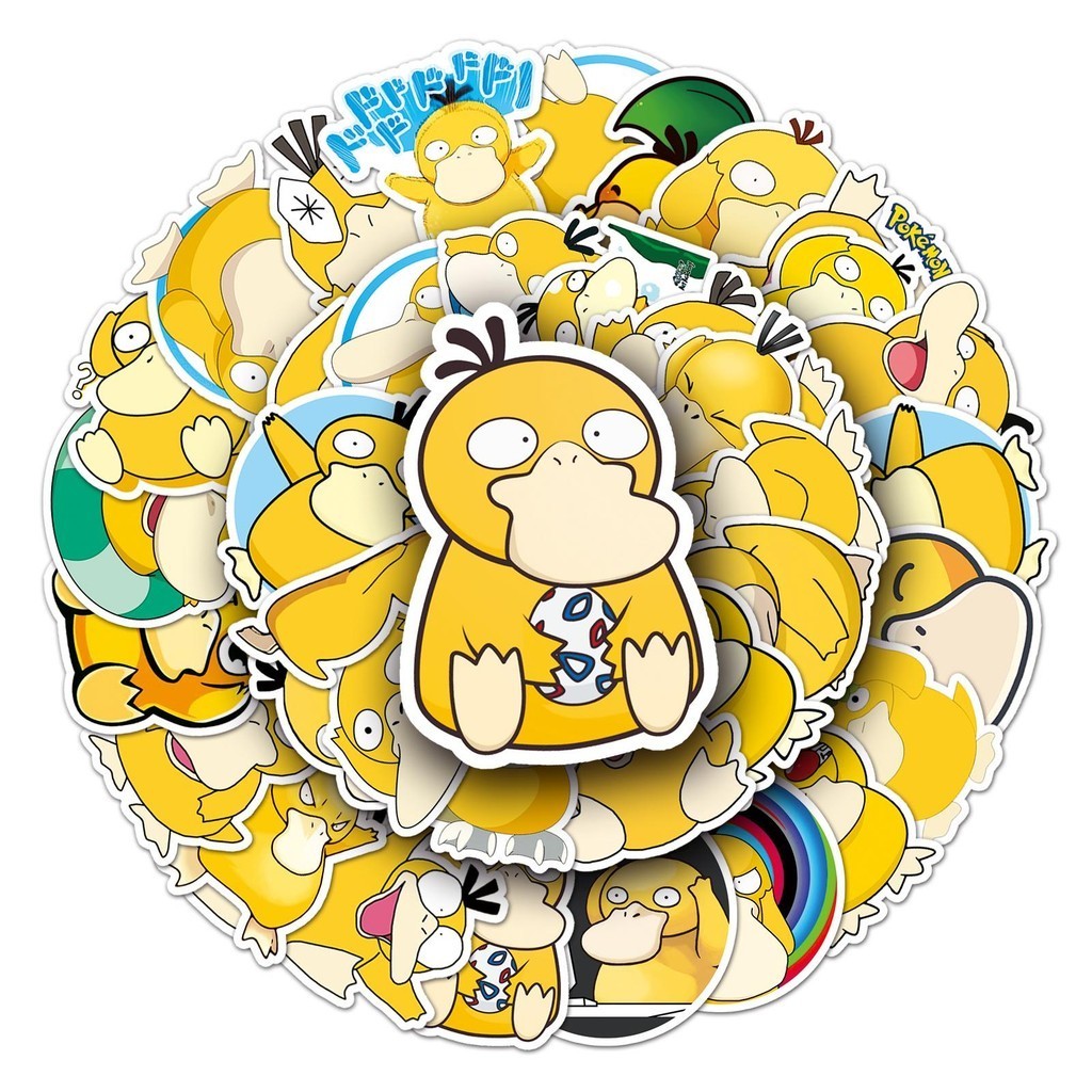 [50 ชิ้น] Psy Duck Pokemon Spy X Family Sticker Anime Wibu Cosplayer