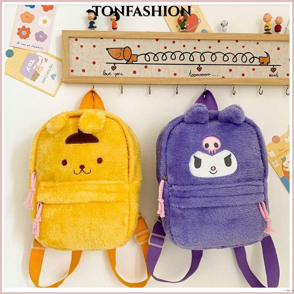 Tonfashion กระเป๋าถือ กระเป๋าสะพายไหล่ ปักลายการ์ตูน Kuromi Cinnamoroll
