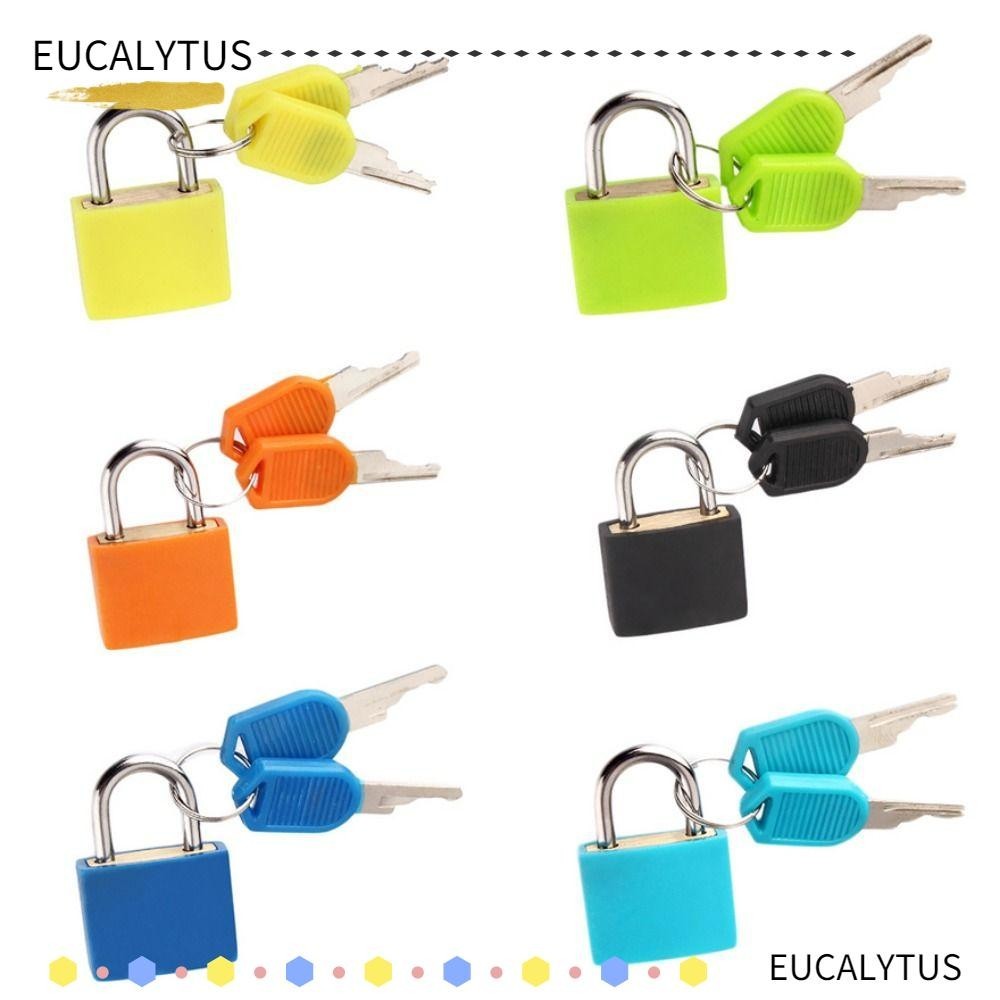 Eutus ตัวล็อกกระเป๋าเดินทาง เหล็ก ขนาดเล็ก 23 มม. พร้อมกุญแจ 2 ดอก