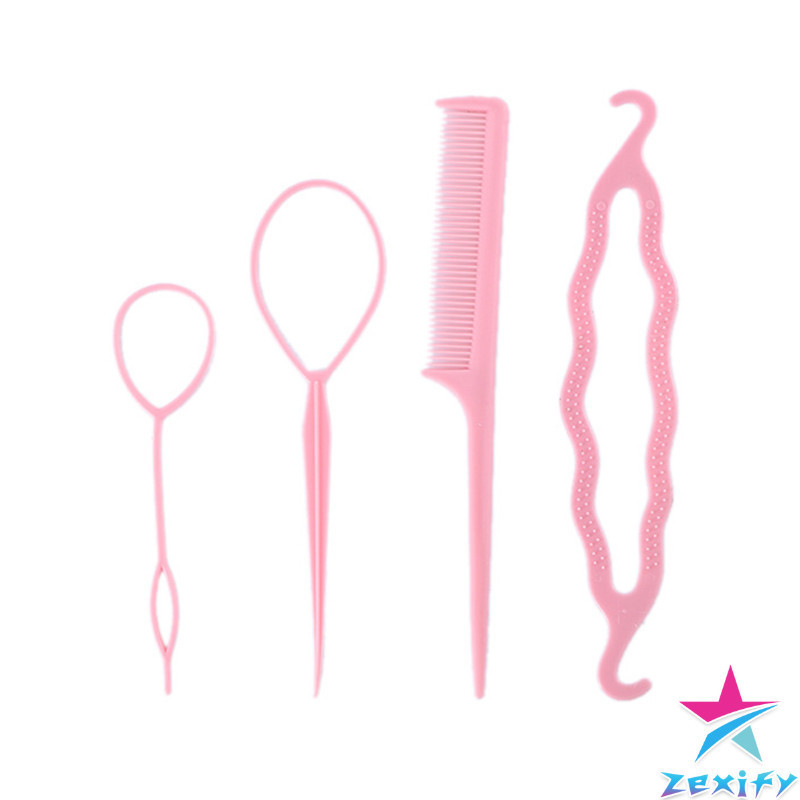 ZXF อุปกรณ์ช่วยเก็บผม เกล้าผม  เปียผม ได้ง่าย ยืดหยุ่น สำหรับผู้หญิง Hair Access ราคา ถูกที่สุด ดีลบีเคเค แกลเลอรีภาพที่ 9