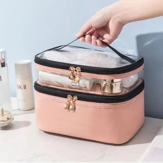 【พร้อมส่ง】ที่เก็บเครื่องสำอาง กระเป๋าใส่อุปกรณ์อาบน้ำหญิง กระเป๋าเครื่องสำอางผู้หญิง