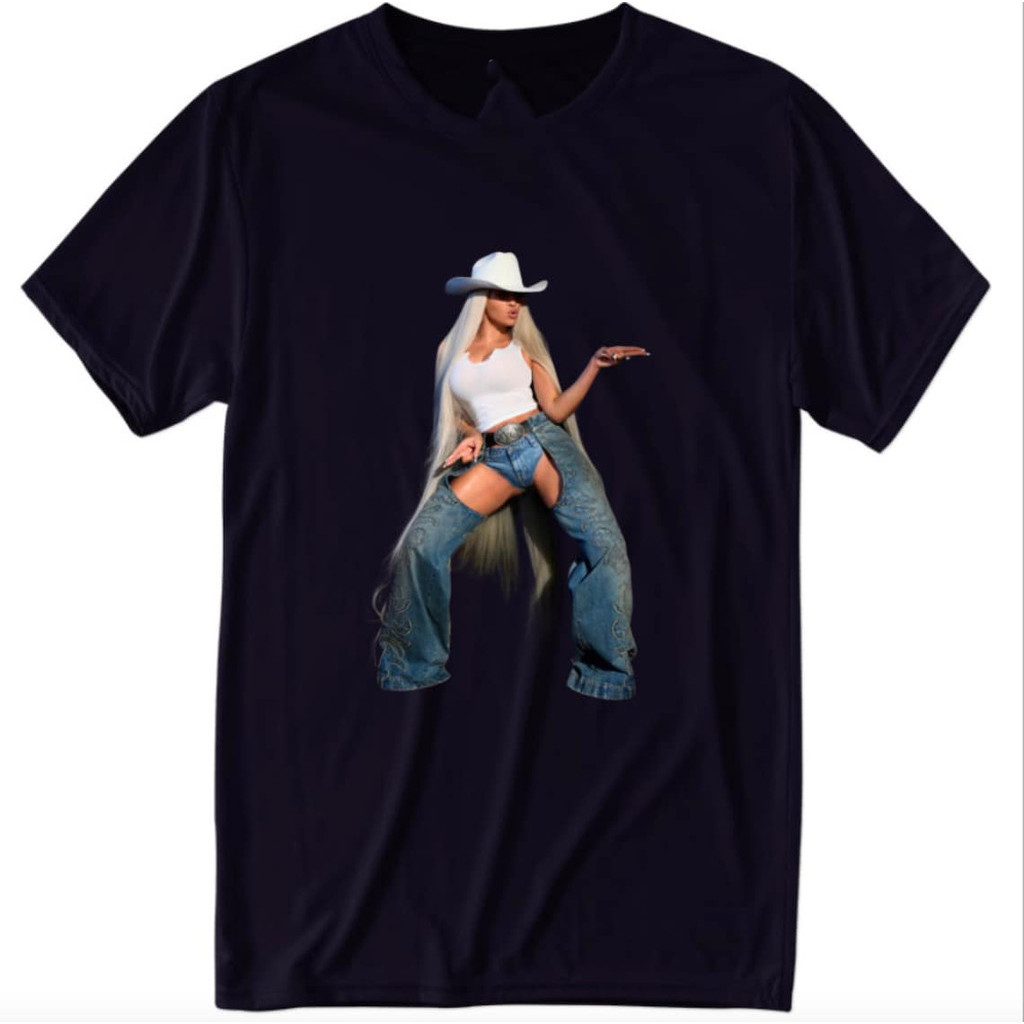 Beyonce Country Music Tee, Beyoncé Cowboy Carter เสื้อยืดสีดํา, คาวบอย Carter