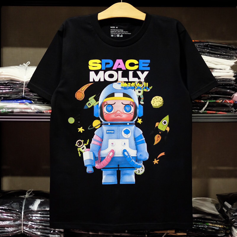 2024 เสื้อยืด Molly Space รุ่นGrumpy ตุ๊กตาMolly มอลลี่ ผ้าคอตตอน100%