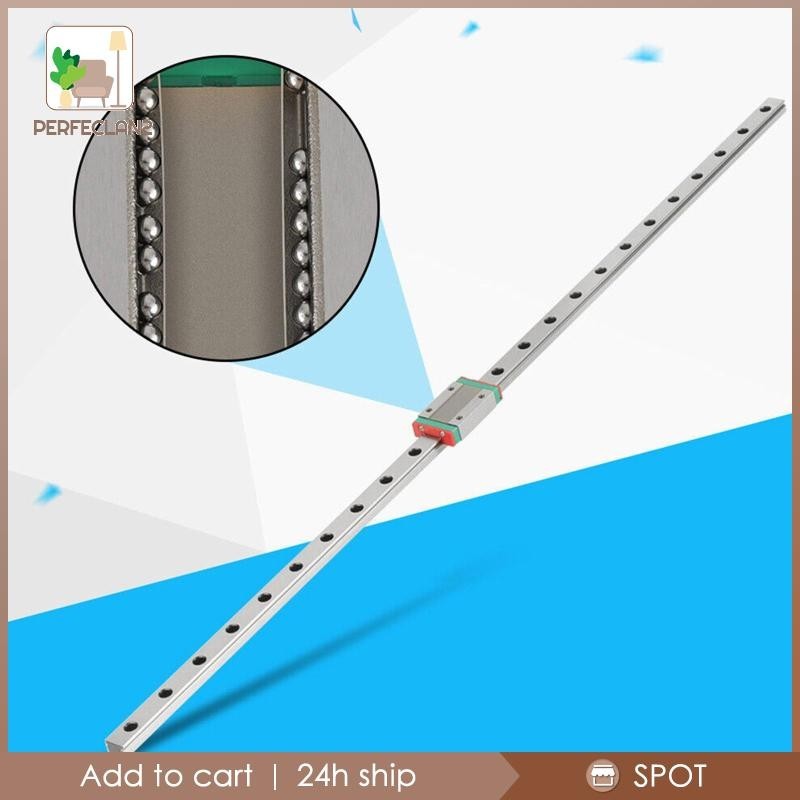[Perfeclan2 ] Linear Guide Rail Linear Motion Slide Rail Mgn12 ทนทาน 600 มม.เปลี ่ ยนพร ้ อม Carriage Slider Block, สําหรับอุปกรณ ์ อัตโนมัติ