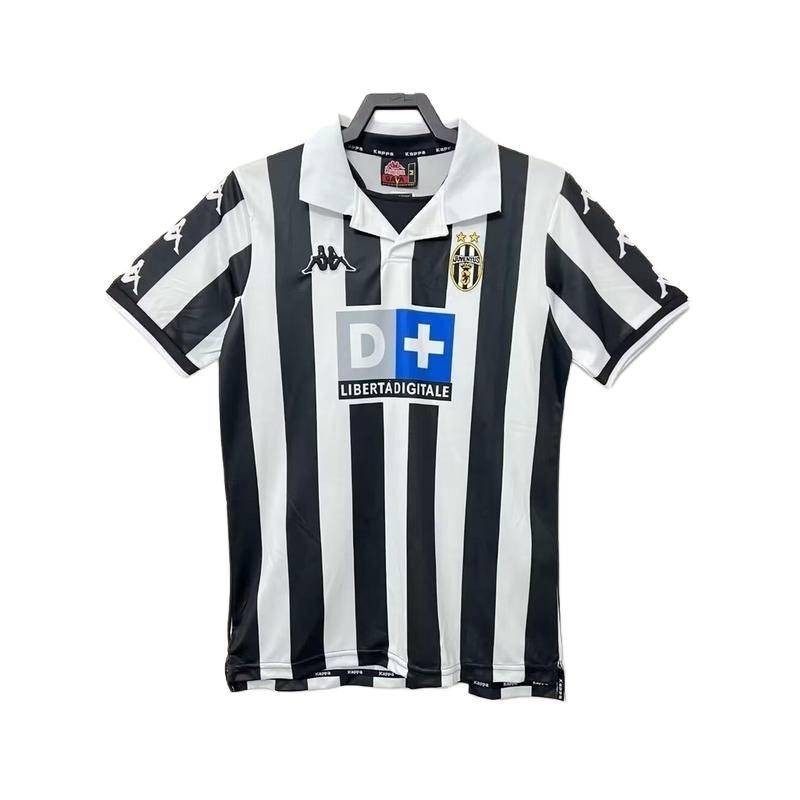 1999 2000 ฤดูกาล Juventus Vintage Football Jersey เสื้อยืด ZIDANE#21 Del PIERO# 10 ชื่อชุด