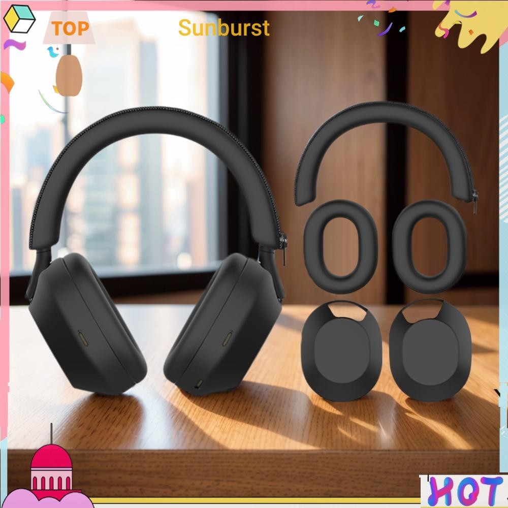 เคสหูฟังซิลิโคนชุดหูฟัง Headbeam สําหรับ Sony WH-1000XM5 หูฟัง [Sunburst11.th ]