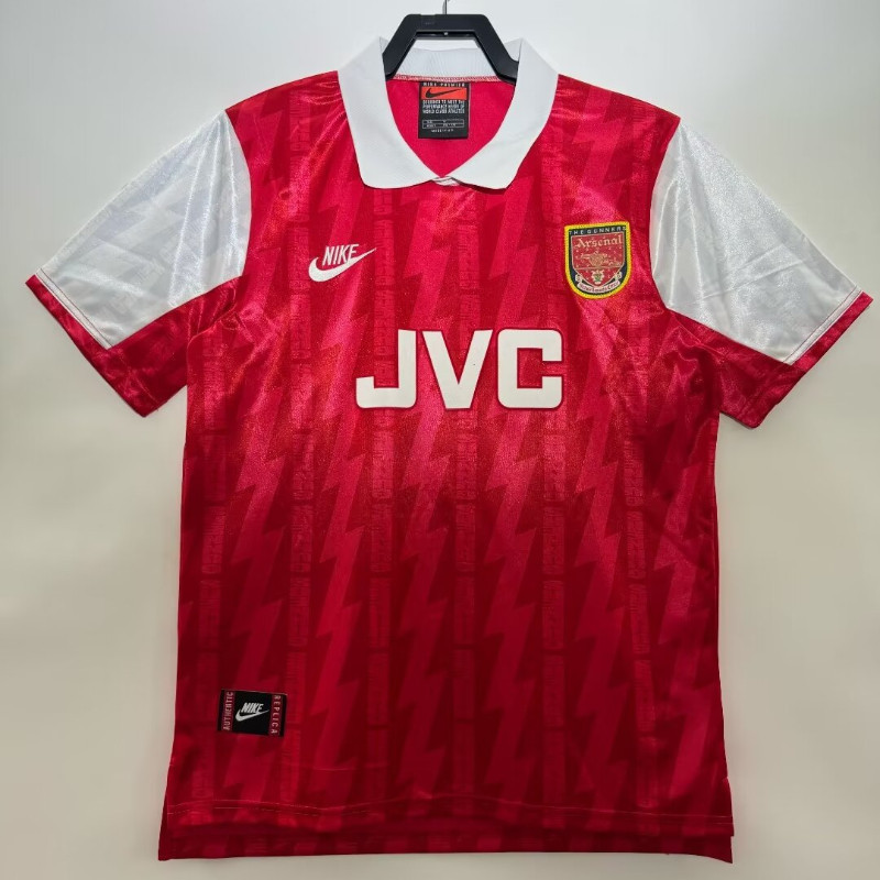 1993/94 Arsenal Home Vintage Jersey S-XXL เสื ้ อแขนสั ้ นผู ้ ชายแห ้ งเร ็ วกีฬาฟุตบอล AAA
