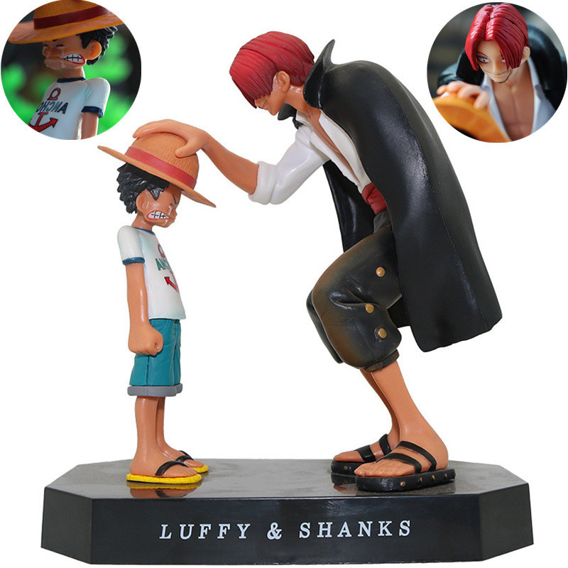 17 ซม.อะนิเมะรูป One Piece Luffy สี ่ จักรพรรดิ Shanks หมวกฟาง Luffy Action Figure Monkey D Luffy Collection ตุ ๊ กตาของเล ่ น