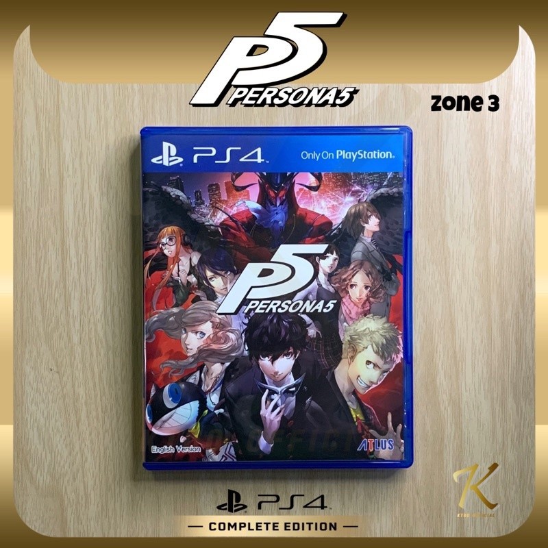 แผ่นเกมส์ PS4 : Persona 5 [มือ2][แผ่นแท้100%] zone 3 สภาพดี พร้อมส่ง!!!