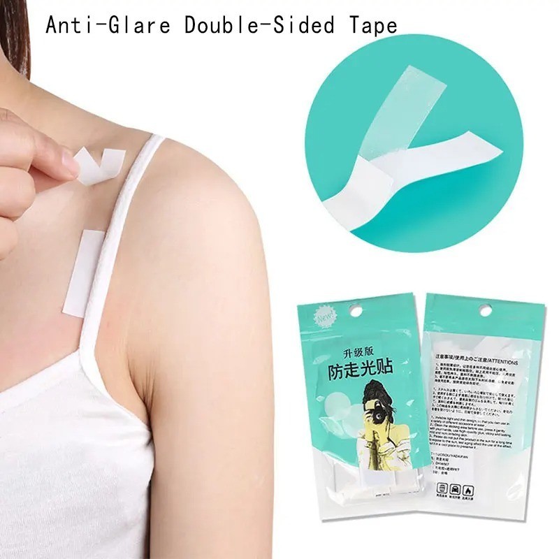 36 ชิ้น/แพ็คที่มองไม่เห็น Anti-Slip สติกเกอร์ Self กาวปลอดภัยเทป Pad ชุดชั้นในโปร่งใส Sweatproof สําหรับเสื้อคอเสื้อผ้า
