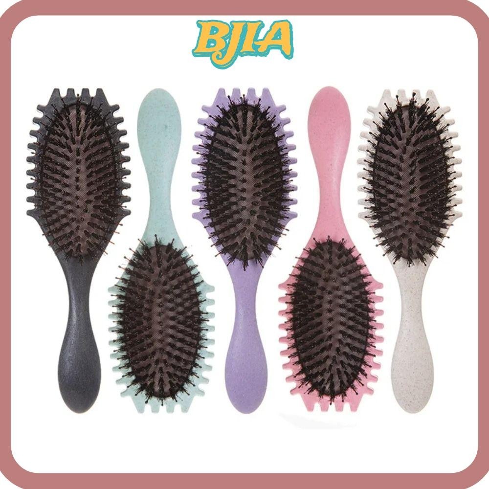 Bja หัวนวดหวี, สําหรับ Defining Curls Anti-Static Boar Bristle Hair Brush, Stylishing เครื ่ องมือสะดวกใช ้ Bounce Curl แปรงสําหรับผู ้ หญิง