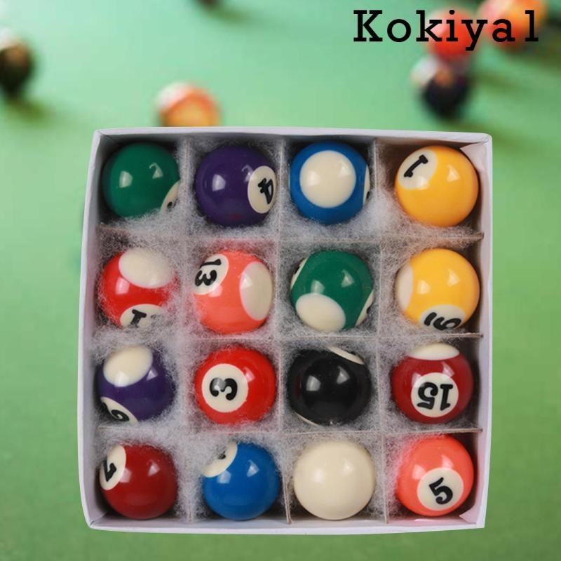 [Kokiya1 ] ลูกพูลบิลเลียดขนาดเล ็ ก 16x ลูก , ลูกโต ๊ ะพูล , โต ๊ ะของเล ่ นเด ็ ก