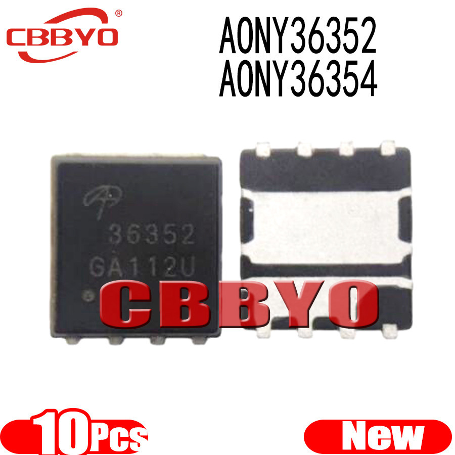 10pcs ยี่ห้อใหม่ AONY36352 AONY36354 AON36352 ATO36354 AO36352 AO36354 36335354 QFN-8