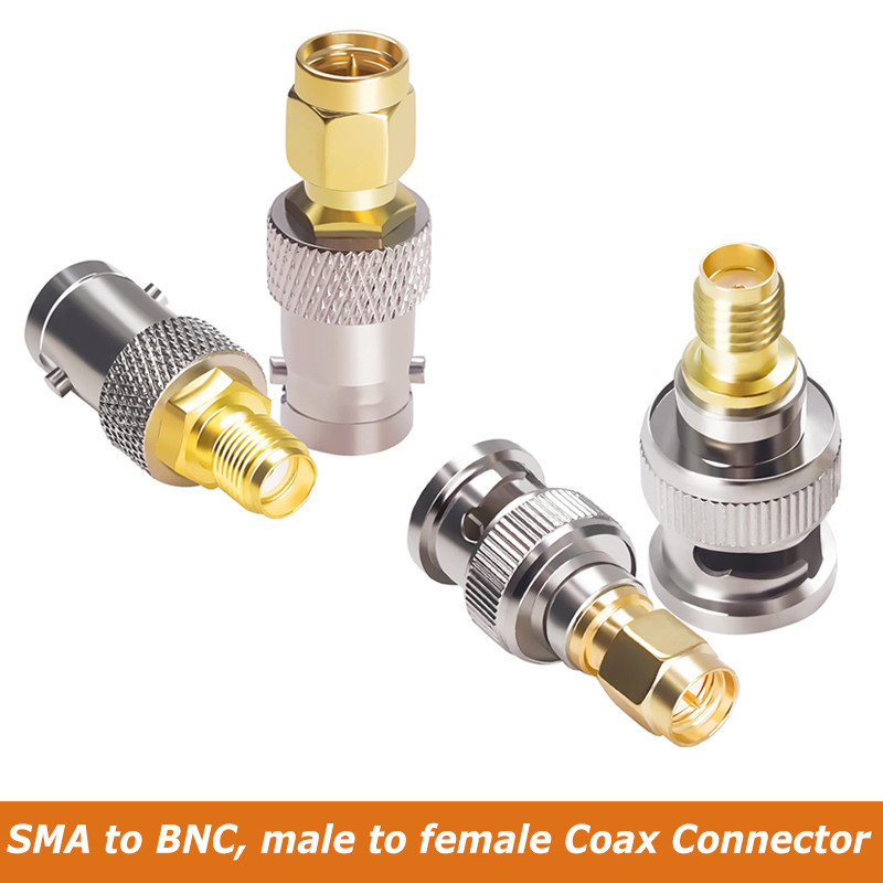 Bnc ถึง SMA ชุดอะแดปเตอร์ชายหญิง RF Coaxial Connector สําหรับ SDR, วิทยุมือถือ, เครื่องสแกนเนอร์, Walkie Talkie, อะแดปเตอร์ Coaxial, เครื่องวิเคราะห์, เสาอากาศ