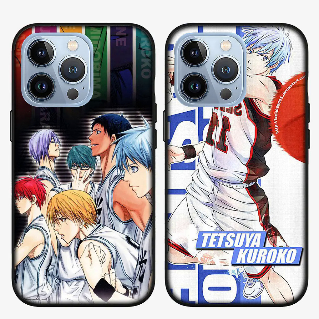 บาสเก็ตบอลของ Kuroko อะนิเมะเคสโทรศัพท์แบบนุ่มเหมาะสําหรับ iPhone 14 13 12 Mini 11 Pro X XR XS Max 6