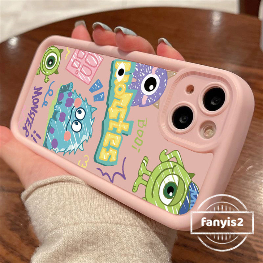 Redmi 14C 9A 13C 12 12C 10C 10 10A 9 9C 9T A1 หมายเหตุ 13 12 11 11s 10 10s 9s ProINSการ์ตูนน่ารักMonsterเคสโทรศัพท์เลนส์ป้องกันปกหลัง