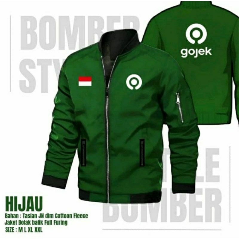 GOJEK JACKET / GOJEK BOMBER JACKET / GO FOOD / GOJEK / BOMBER JACKET / GO FOOD BOMBER / BOMBER DRIVE