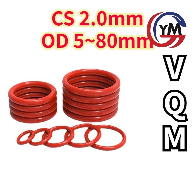 [ Ymh1] โอริง ORing O-ring ยางโอริง VMQ เลือกขนาดได้ (CS2.0mm * OD5-90mm )