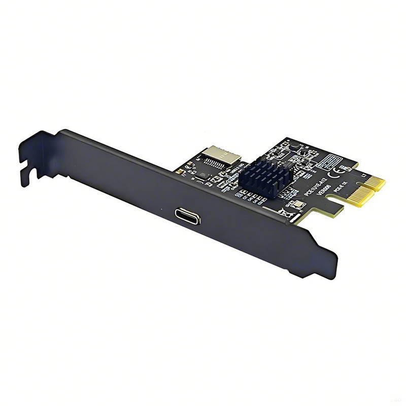 PCIE USB Type C การ์ดขยาย PCI Express 3.0 X1 ถึง USB 3.2 Gen2 ประเภท C + ประเภท E 10G ASM3142 ชิป PC