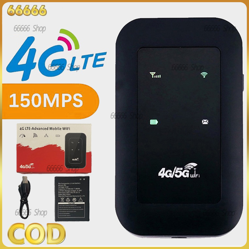 4G/5G ไวไฟพกพา Pocket WIFI 150Mbps สามารถเชื่อมต่อหลายเครื่อง รองรับทุกซิม โมบายไวไฟ