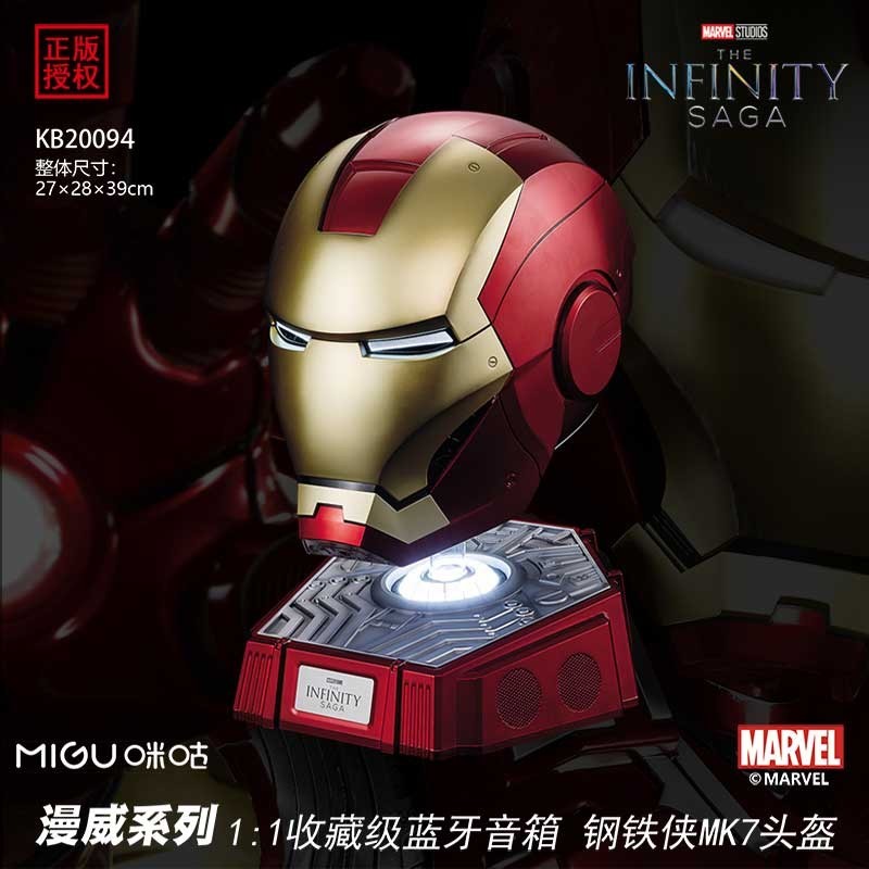 Killerbody หมวกกันน ็ อคลําโพงบลูทูธ MK7 Iron Man Jarvis MK7 ของแท ้