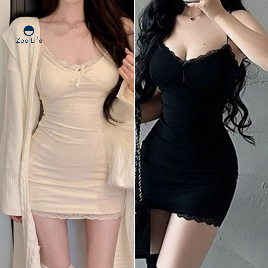 ชุดเดรสรัดรูป เดรสสายเดี่ยวสุดเซ็กซี่ สำหรับฤดูร้อน โชว์สัดส่วนเป็นเอกลักษณ์ของสาวๆ รุ่นSYQ-8032