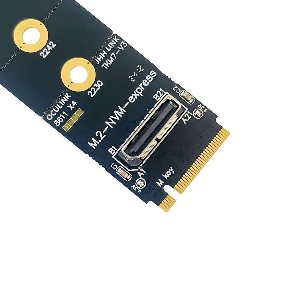 Xt-xinte สําหรับ M.2 NVME ถึง Oculink หญิง DOCK SFF-8612 อะแดปเตอร์ PCI-E X4 อะแดปเตอร์การ์ดสนับสนุน DOCK-OC4 สําหรับ 2.5 นิ้ว NVME U.2 (SFF 639)