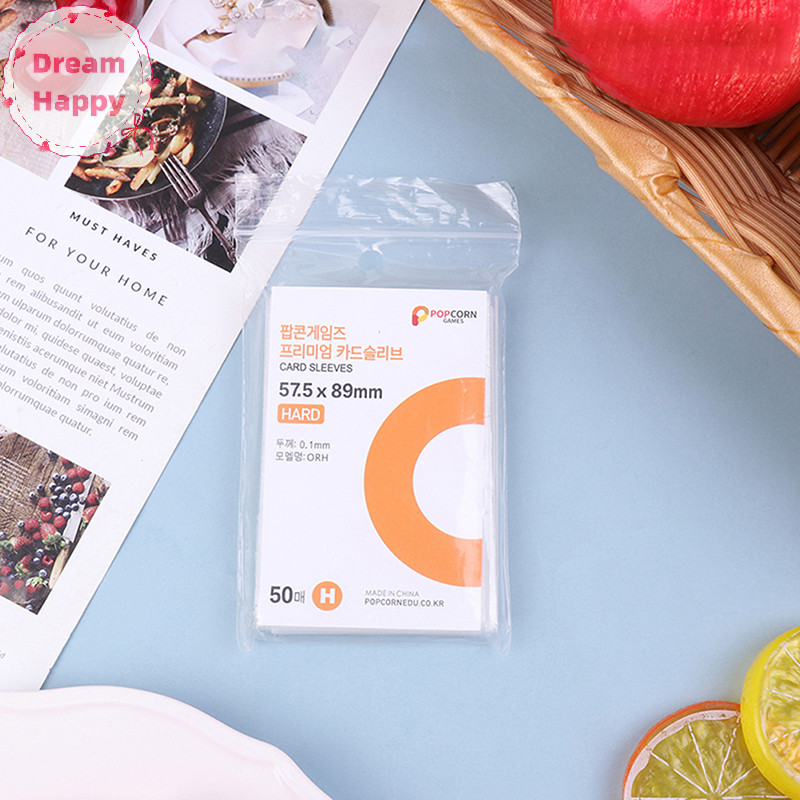 Dreamhappy 50 ชิ้น Original เกาหลีการ์ดแขน Clear Hard 3 นิ้ว Photocard Protector Binder TH