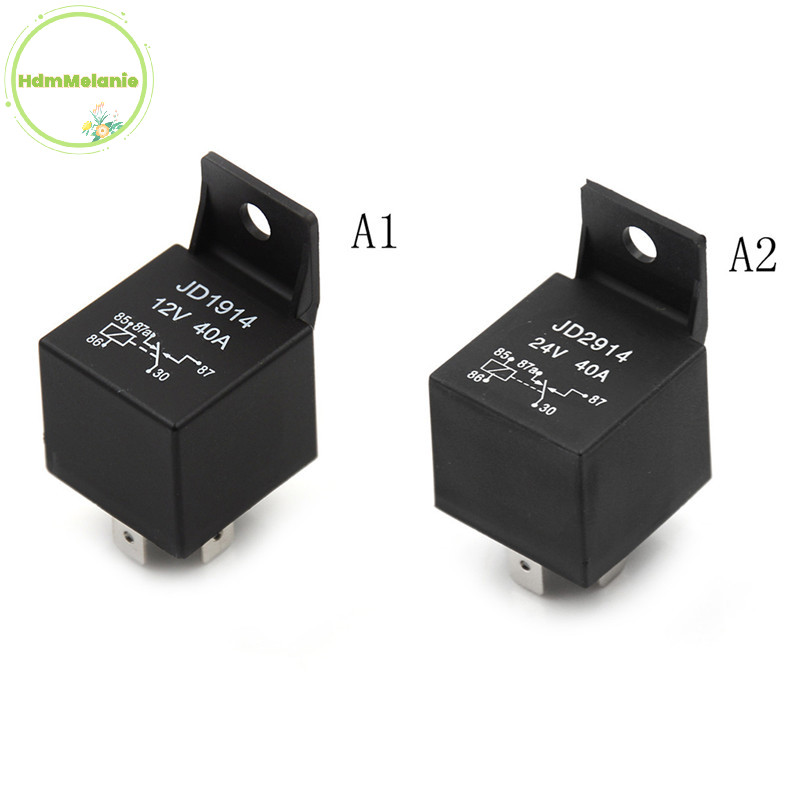 Hdmmelanie 5 Pin 40A รีเลย์รถยนต์รถยนต์รถยนต์ปกติเปิด DC 12 V/24 V รีเลย์สําหรับหัว TH