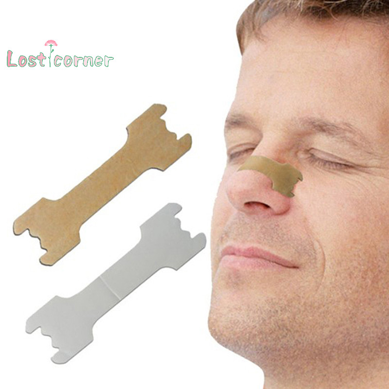 [Lostcorner] แถบจมูกป้องกันการนอนกรน 50 แพ็ค Sleep Right Aid To Breathe Better Stop Snoring [ใหม่]