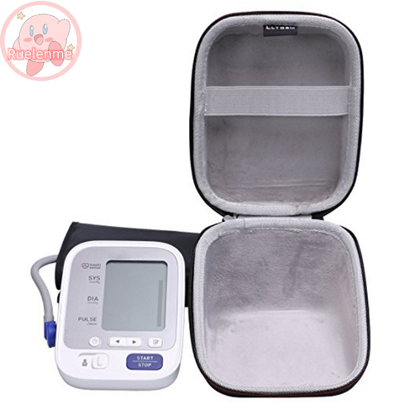 Ruelenme Caseling Hard Case สําหรับ Upper Arm เครื ่ องวัดความดันโลหิตแบบพกพา Travel Carrying Protective Bag Storage Case TH