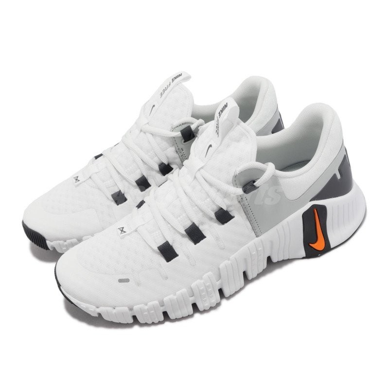 ฟรี Metcon 5 White Bright Mandarin Men Cross Training Shoes DV3499-101