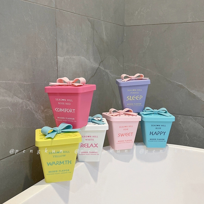 ไอศกรีมโบว์ไฟฟรีน้ำมันหอมระเหยของแข็งห้องน้ำอากาศสดชื่นน้ำหอม