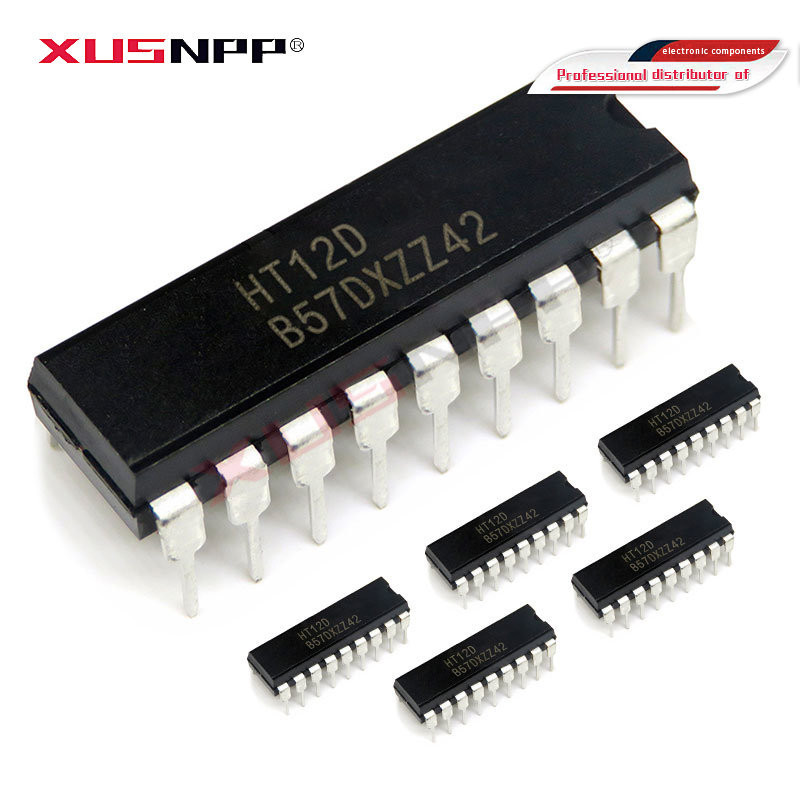 5PAIR 5PCS HT12D และ 5PCS HT12E DIP18 HT-12D + HT-12E HT12 ส่วนประกอบอิเล็กทรอนิกส์