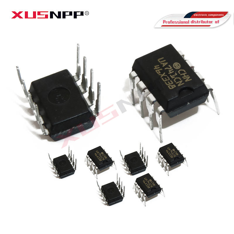 10PCS UA741CN DIP-8 UA741 DIP UA741CP UA741CDT UC741C อิเล็กทรอนิกส์ส่วนประกอบ