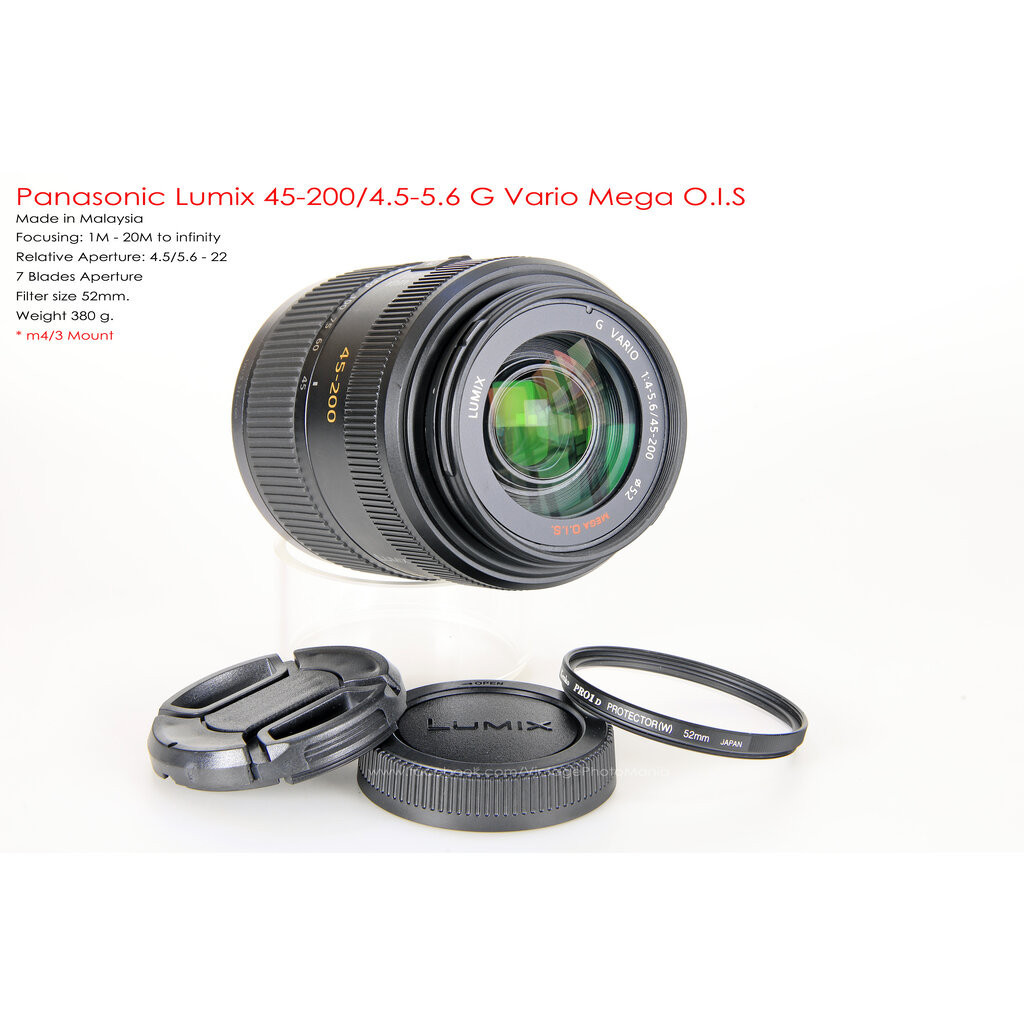 Panasonic 45-200/4.0-5.6 Mega O.I.S. Lumix G Vario *m4/3 Mount