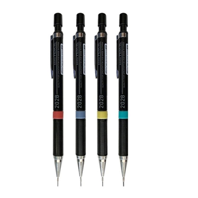 Stat 4 ชิ้นชุดดินสออัตโนมัติดินสอกดร่างดินสอสําหรับการวาดภาพ