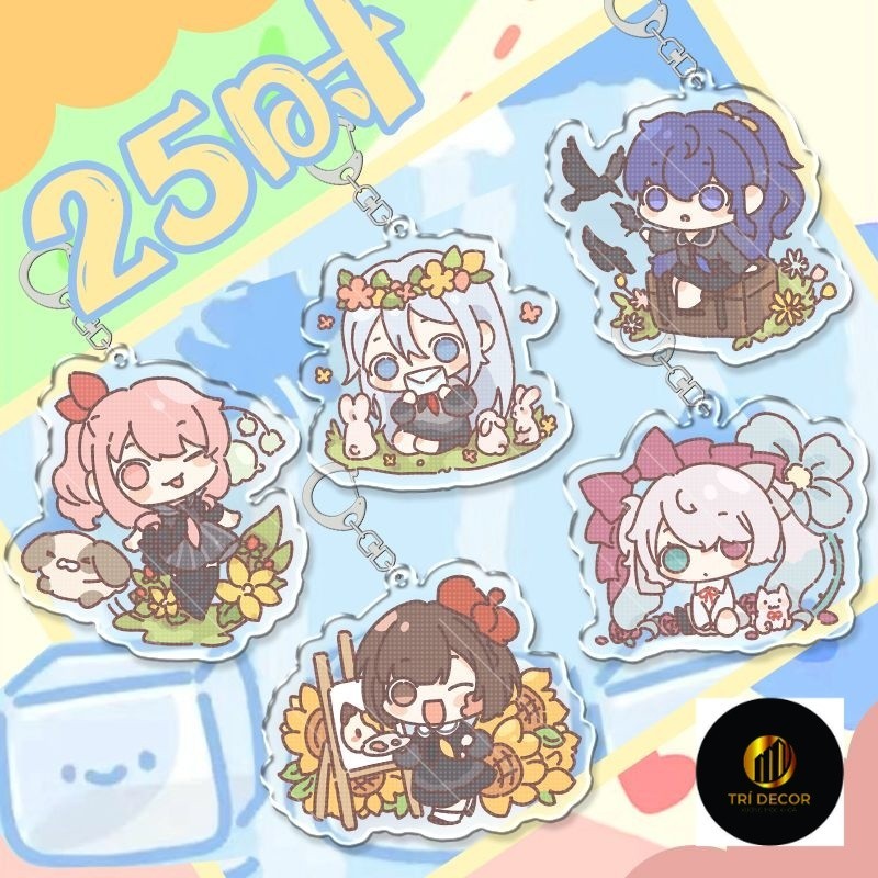 Puroseka อะคริลิคพวงกุญแจพิมพ์น่ารักอะนิเมะ asahina mafuyu akiyama mizuki pjsk สําหรับผู้หญิง