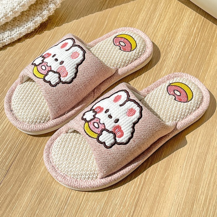 คอลเลกชันล่าสุด - HOUSE SLIPPERS / HOTEL SLIPPERS / SLIPPERS / FLIP FLOPS - Rabbit Pink, 40-41