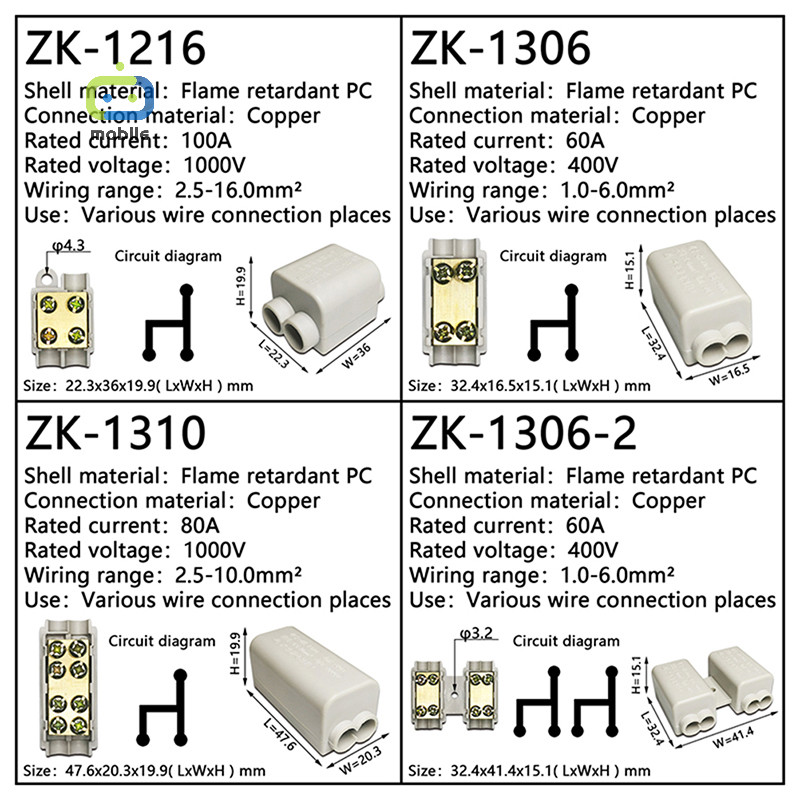 [maygood ] High Power Splitter Quick Wire Connector Terminal Block Cable Junction Box {TH }