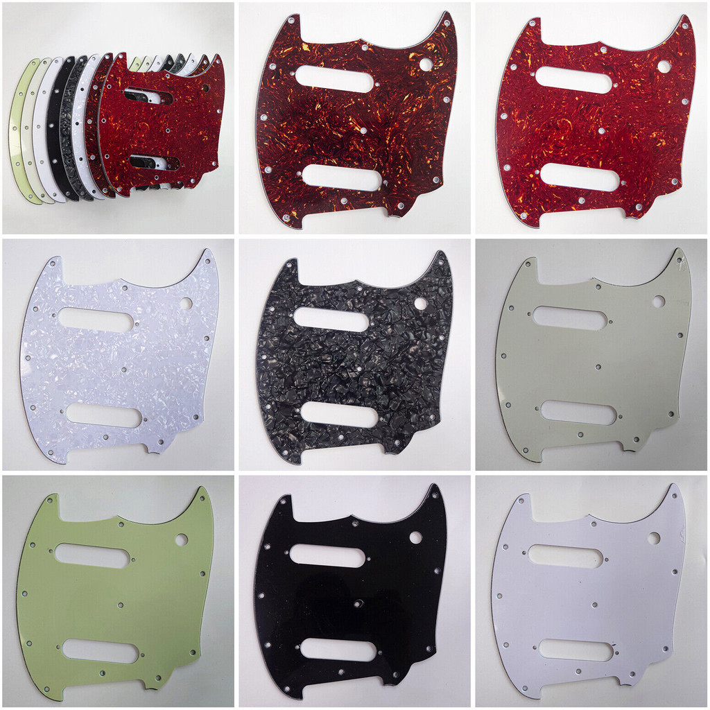 Fender American Mustang Guitar Pickguard Classic Series สไตล ์ Scratch Plate แผ ่ นกีตาร ์ อุปกรณ ์ 