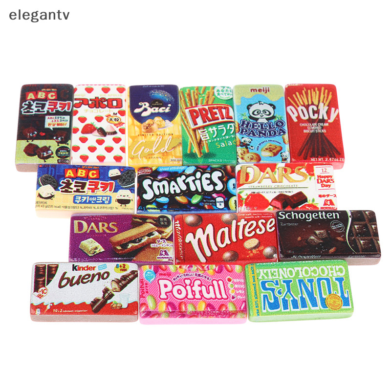 Egn 10pcs/lot Dollhouse Miniature ซูเปอร ์ มาร ์ เก ็ ตอาหารเรซิ ่ นขนมตกแต ่ งห ้ องครัวของเล ่ น N