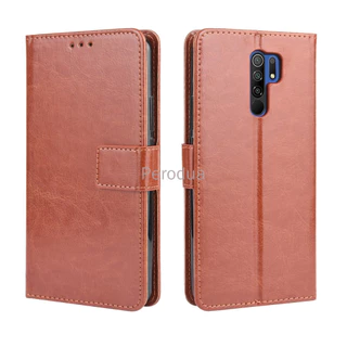 สําหรับ Redmi 9 กรณีพลิกกระเป ๋ าสตางค ์ หนัง PU ปกหลัง Xiaomi Redmi 9 Redmi9 เคสโทรศัพท ์